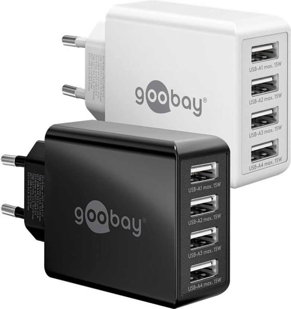 Goobay 44962, Vnitřní, AC, 5 V, 3 A, Bílá Obrázek produktu 