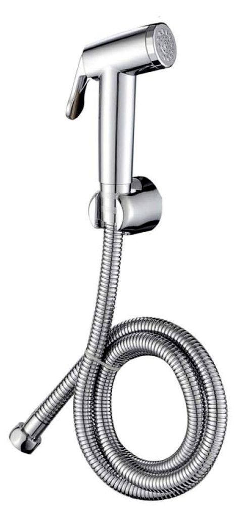Persönliches Hygiene-Handheld-Set – Set mit galvanisiertem Druck-Toiletten-Begleit-Toiletten-Sprühpistolen-Set, dreiteilig, zur Wandmontage