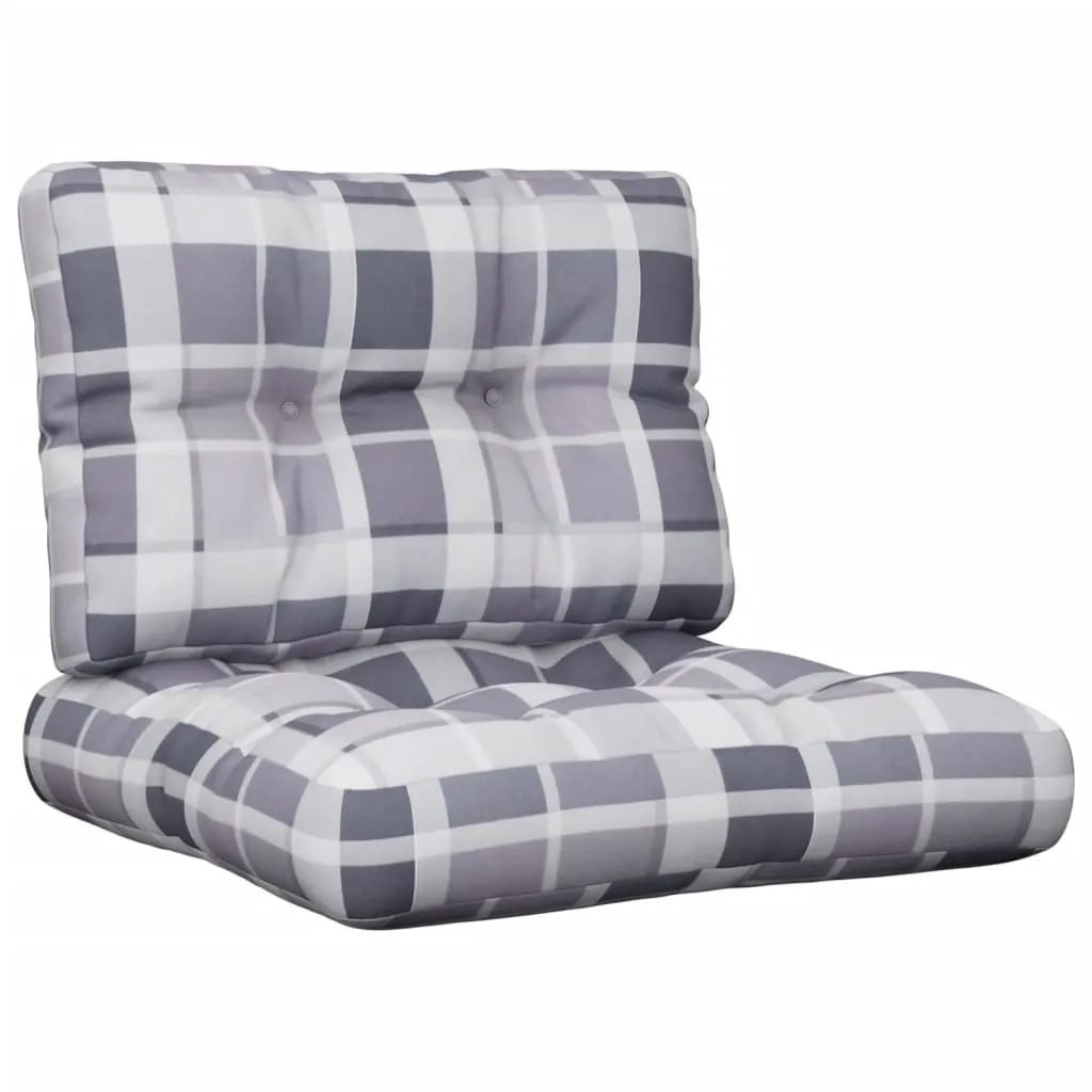 Coussin palette tissu gris rembourré 2 pcs résistant pour terrasse DIY