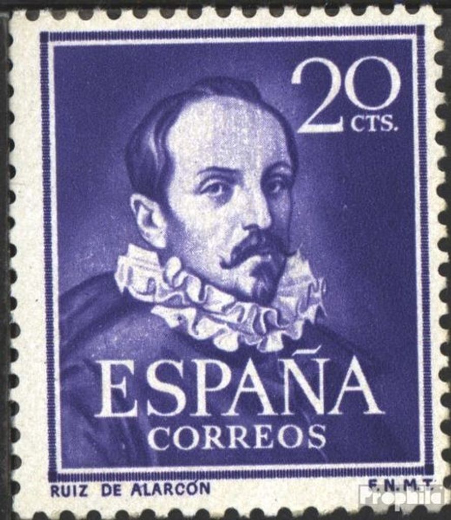 Briefmarken Spanien 1950 Mi 974 (kompl.Ausg.) postfrisch Schriftsteller