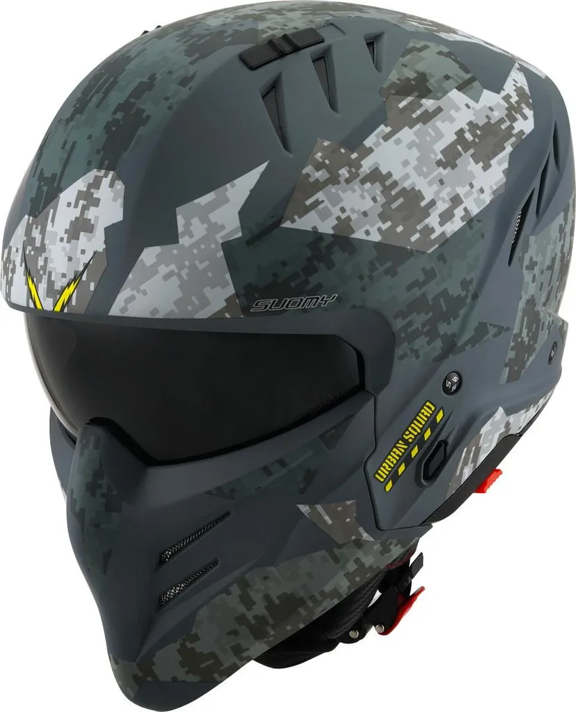 Casque Suomy Armor Urban Squad avec visière et look camouflage S