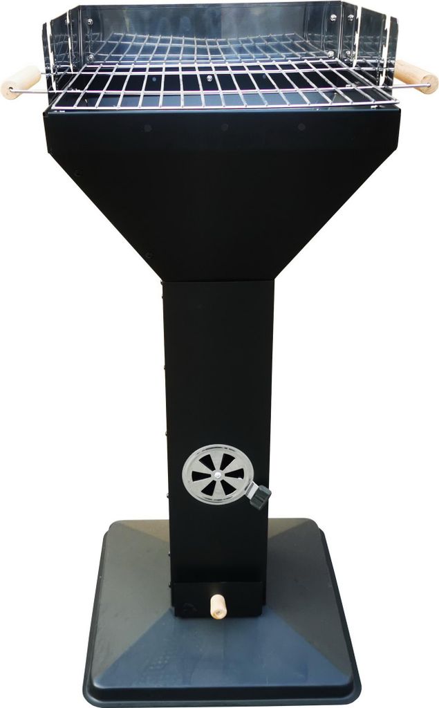 JW Standsäulengrill Standgrill Holzkohlegrill 2748 schwarz Produktbild 