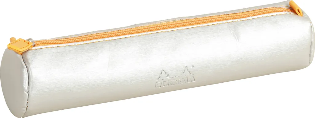 Bloc-notes rond Rhodia argenté 21,5 cm : papier uni pour la création