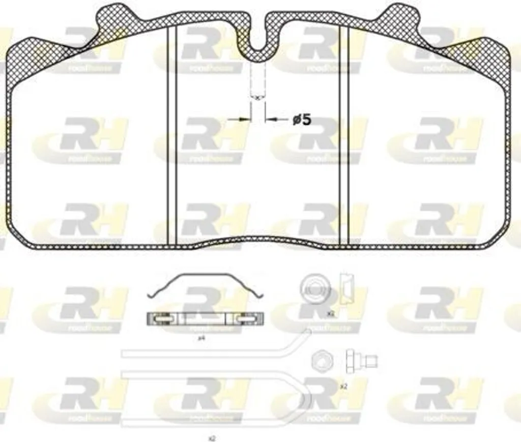 Plaquettes de frein ROADHOUSE JSX 2658.30 haute performance avant IVECO