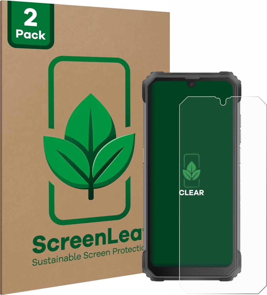 2x ScreenLeaf Schutzfolie für Blackview BV8800 nachhaltiger Produktbild 