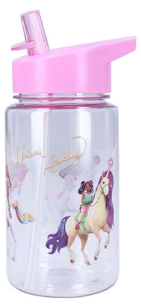 Unicorn Academy drinkbeker – 450 ml met rietje en handvat Productafbeelding 