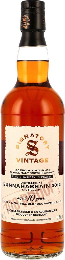 Bunnahabhain 10 Jahre - 2014 - Oloroso Sherry Butts - 100 Produktbild 