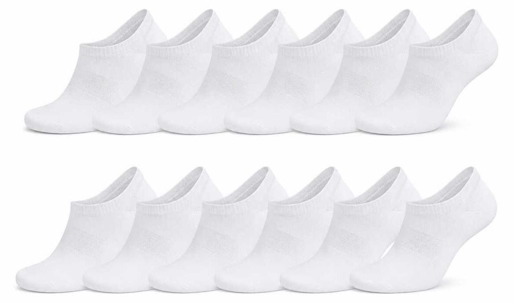 Sneaker-Socken 12 Paar Herren Damen Baumwolle Füßlinge Produktbild 