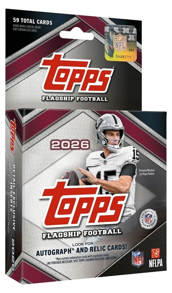 Topps NFL Flagship Football 2026 - Scatola da esposizione Immagine del prodotto 