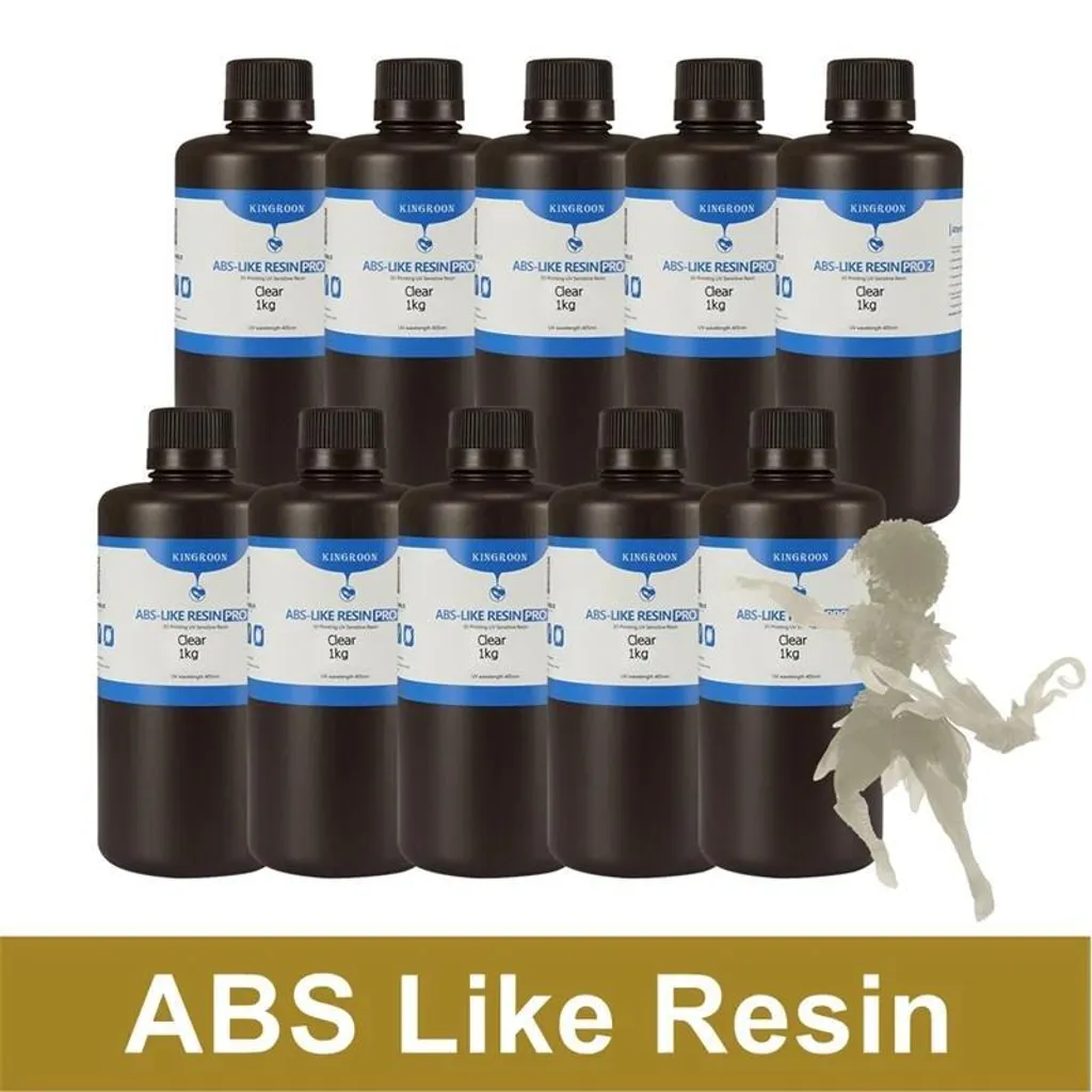 Résine 3D Transparente Lavable à l'Eau Haute Résistance ABS Pro 10kg - 2