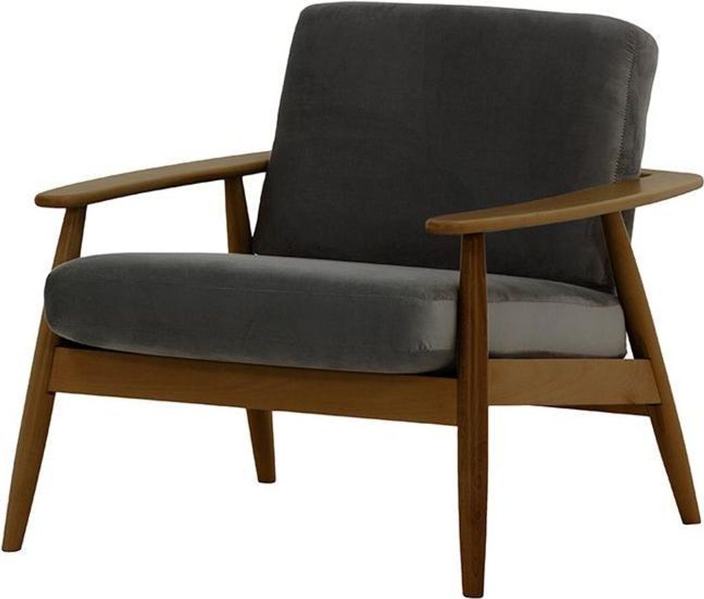 Sessel Demure aus medizinischem Schaumstoff-Velluto 19-dark oak