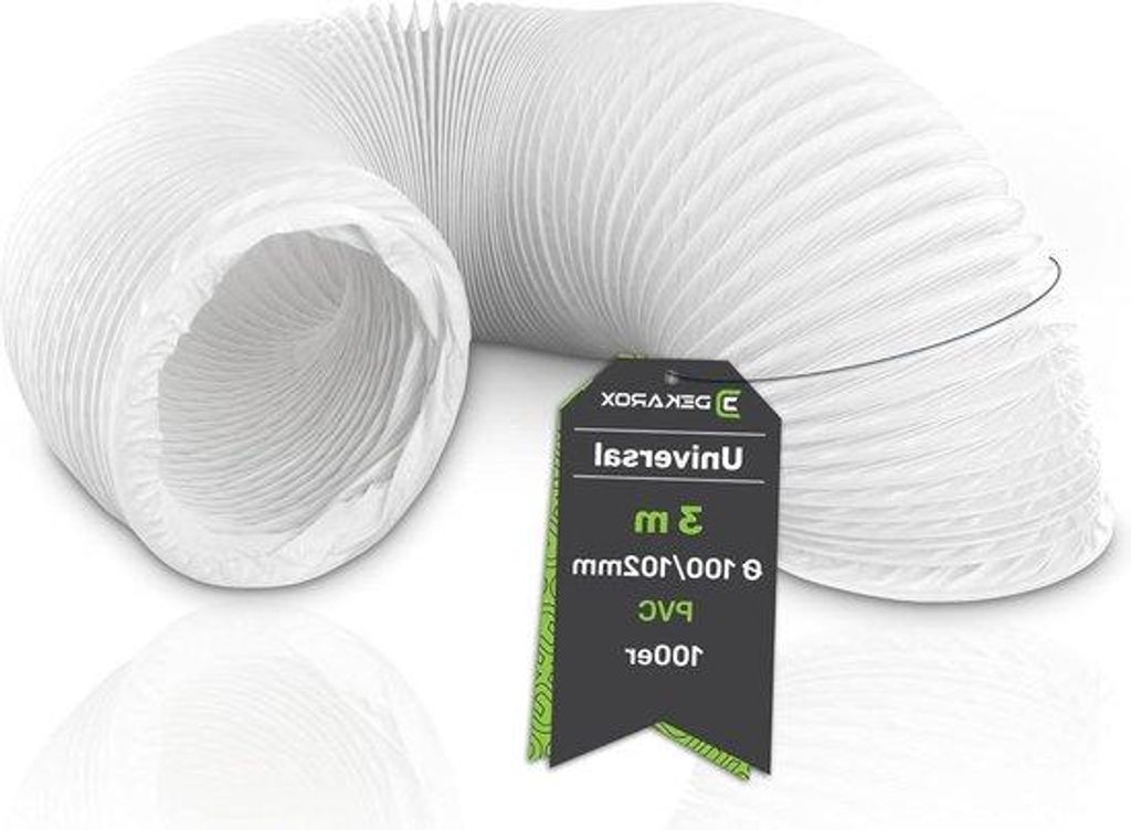 Flexibler PVC-Abluftschlauch 100mm 3m
