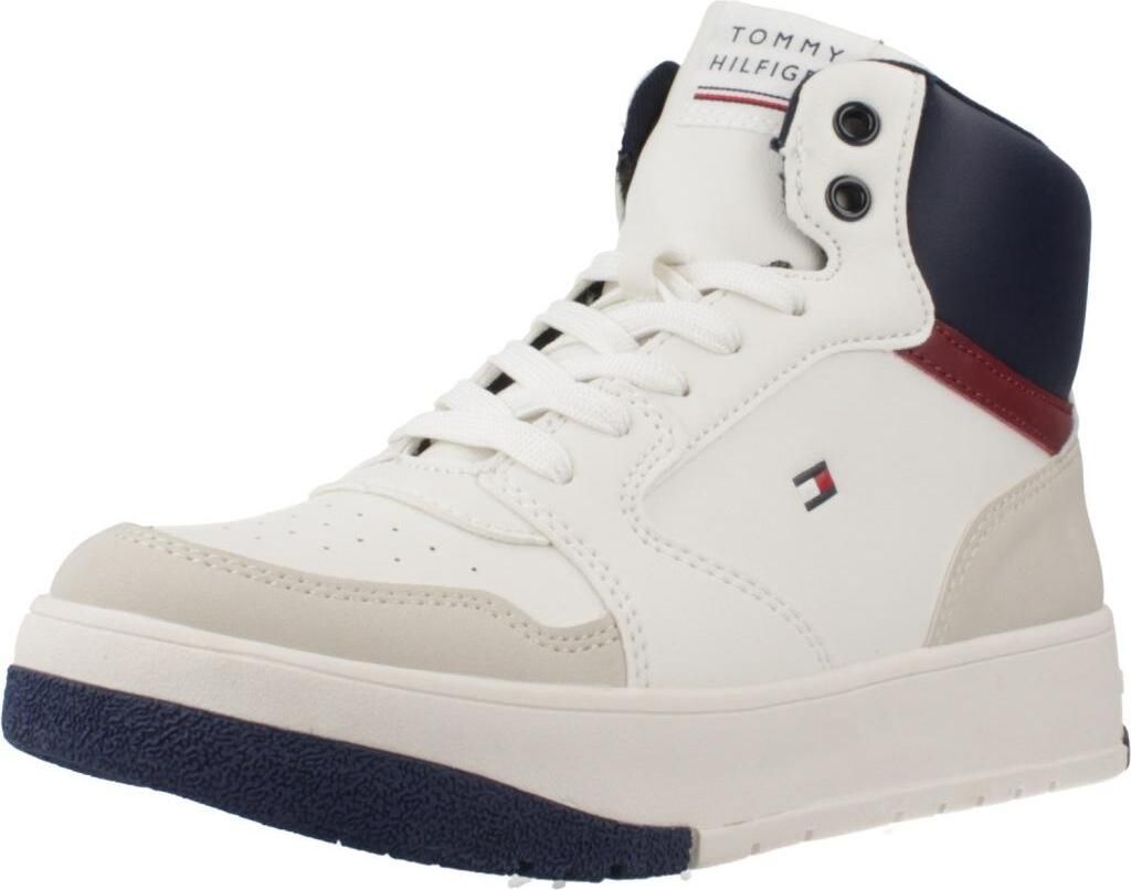 TOMMY HILFIGER MID CUT LACE-UP SNEAKER Weiß
