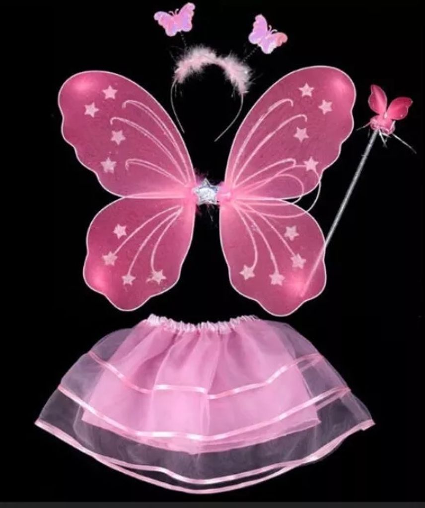 Kostüm Fee - Engel - Schmetterling - Kinder - Fasching - Produktbild 