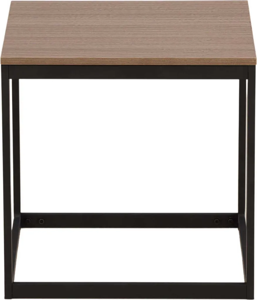 Table basse Arbor marron bois massif - Table d'appoint style industriel