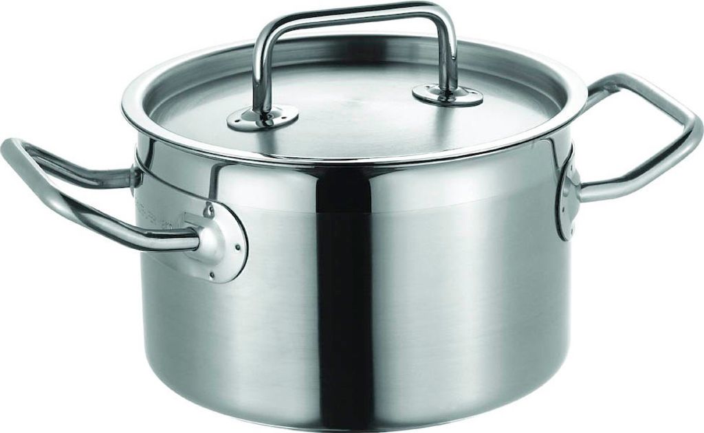 Schulte-Ufer Fleischtopf Profi-Line i, Schmortopf, Gartopf, Edelstahl, 20 cm, 3.5 L, 6414-20 i