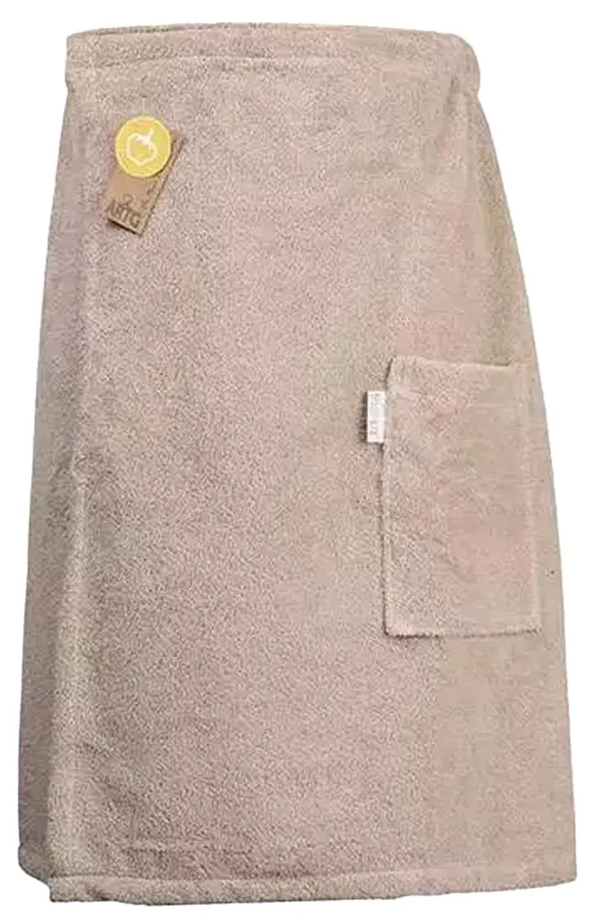 Drap de Sauna Ajustable 65x150 cm - Idéal pour Hammam et Spa ARTG Sable