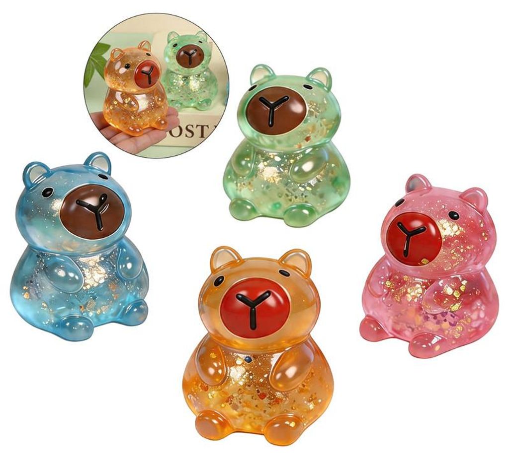 12 Stück Capybara Squishy Stressspielzeug Quetschspielzeug Produktbild 
