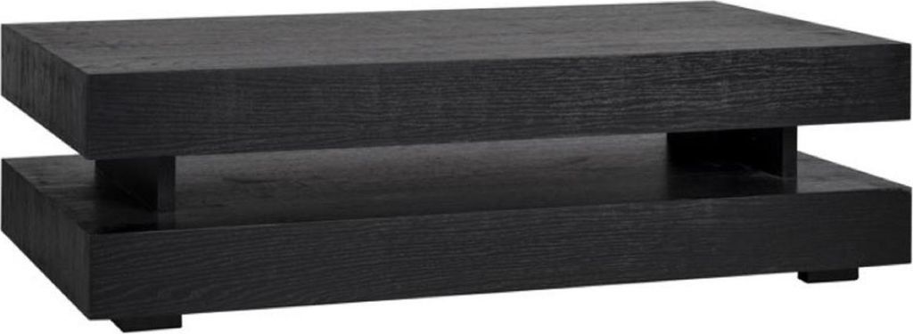 Casa Padrino Luxus Couchtisch Schwarz 150 x 80 x H. 43 cm - Rechteckiger Massivholz Wohnzimmertisch - Wohnzimmer Möbel - Luxus Möbel - Luxus Einr...