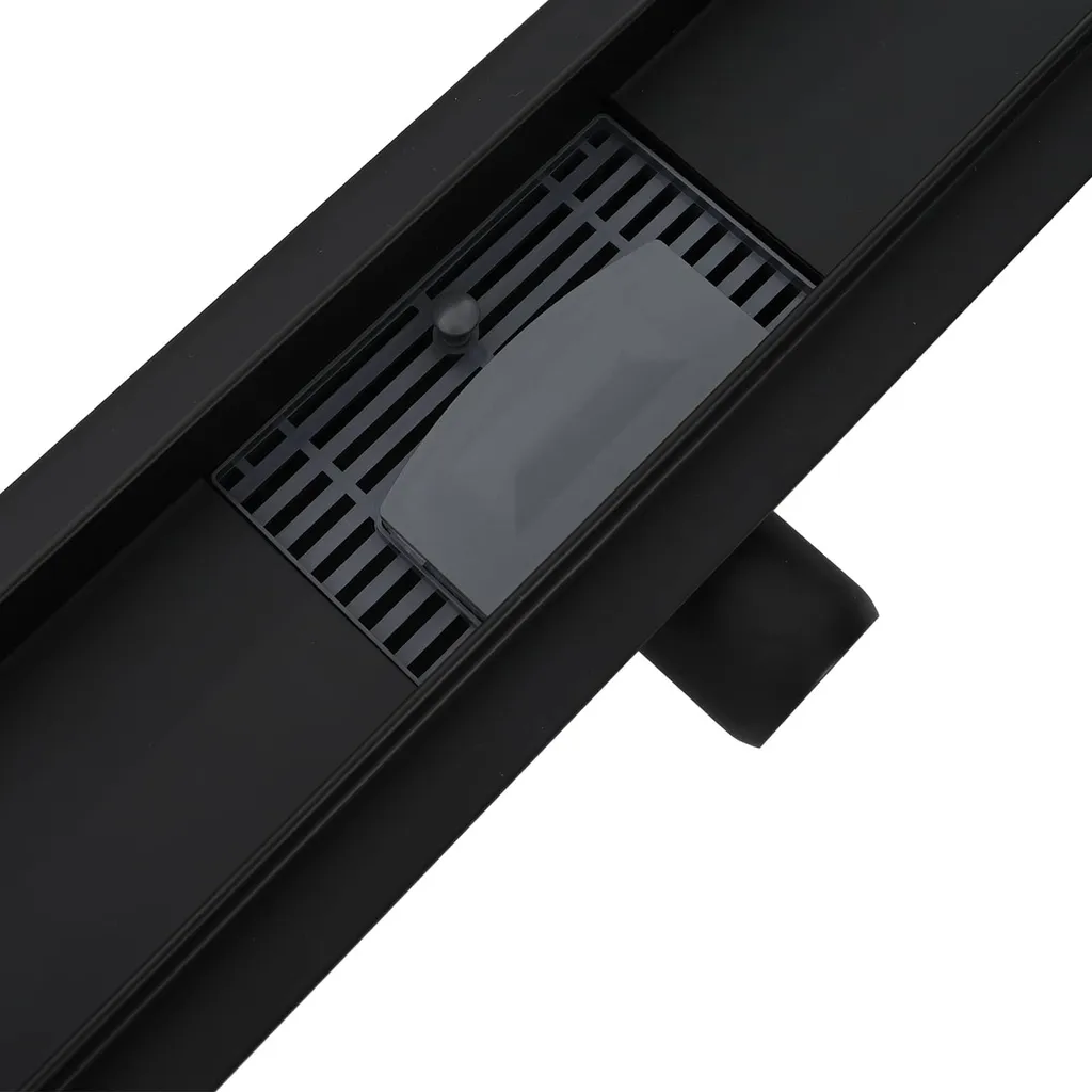 SYFAX™ Scarico Doccia Nero 100 cm | Canalina 2 in 1 Acciaio Inox 304 - 9