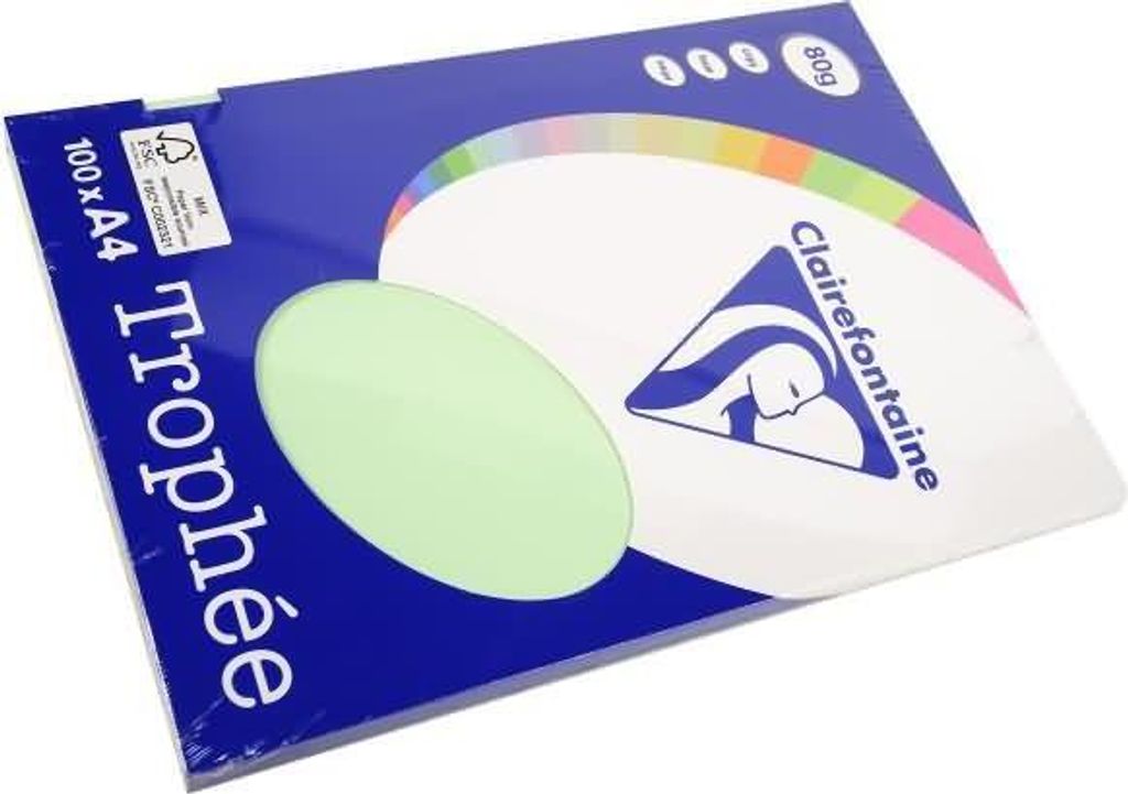Clairefontaine CLAIRALFA PPP A4 80G 100BL HELLGRÜN