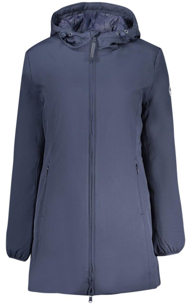 Wasserdichter Damen-Mantel mit Kapuze in Blau - Stilvoll & Nachhaltig