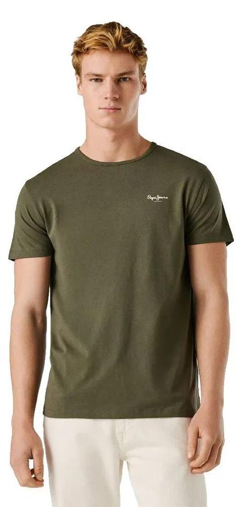 Pepe Jeans Original Basic 3n Kurzarm-t-shirt Grün M Mann Produktbild 