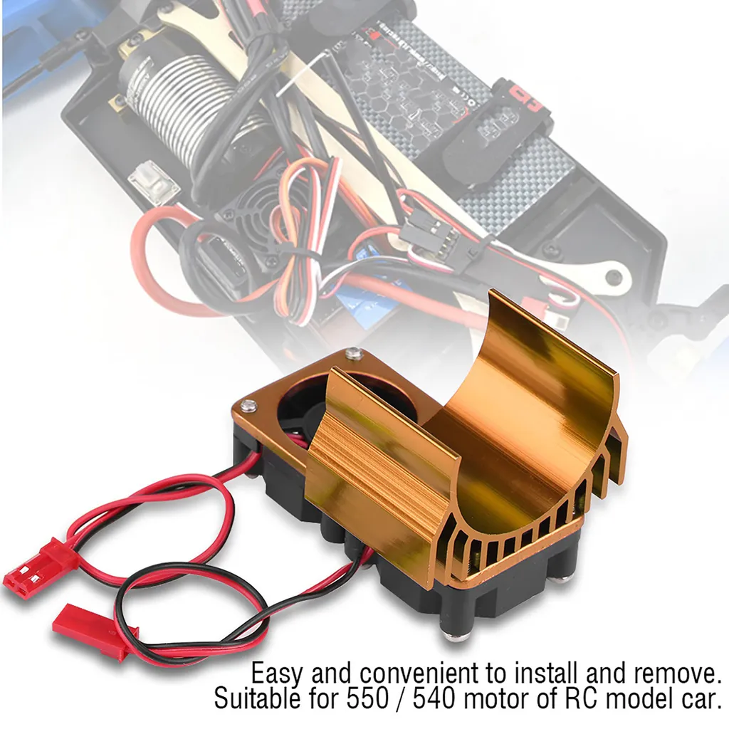 Dissipatore di calore del motore, dissipatore di calore del motore di RC, dissipatore di calore di RC con la ventola di raffreddamento, dissipatore di calore del motore con la ventola di raffreddamento, accessorio di RC - 7