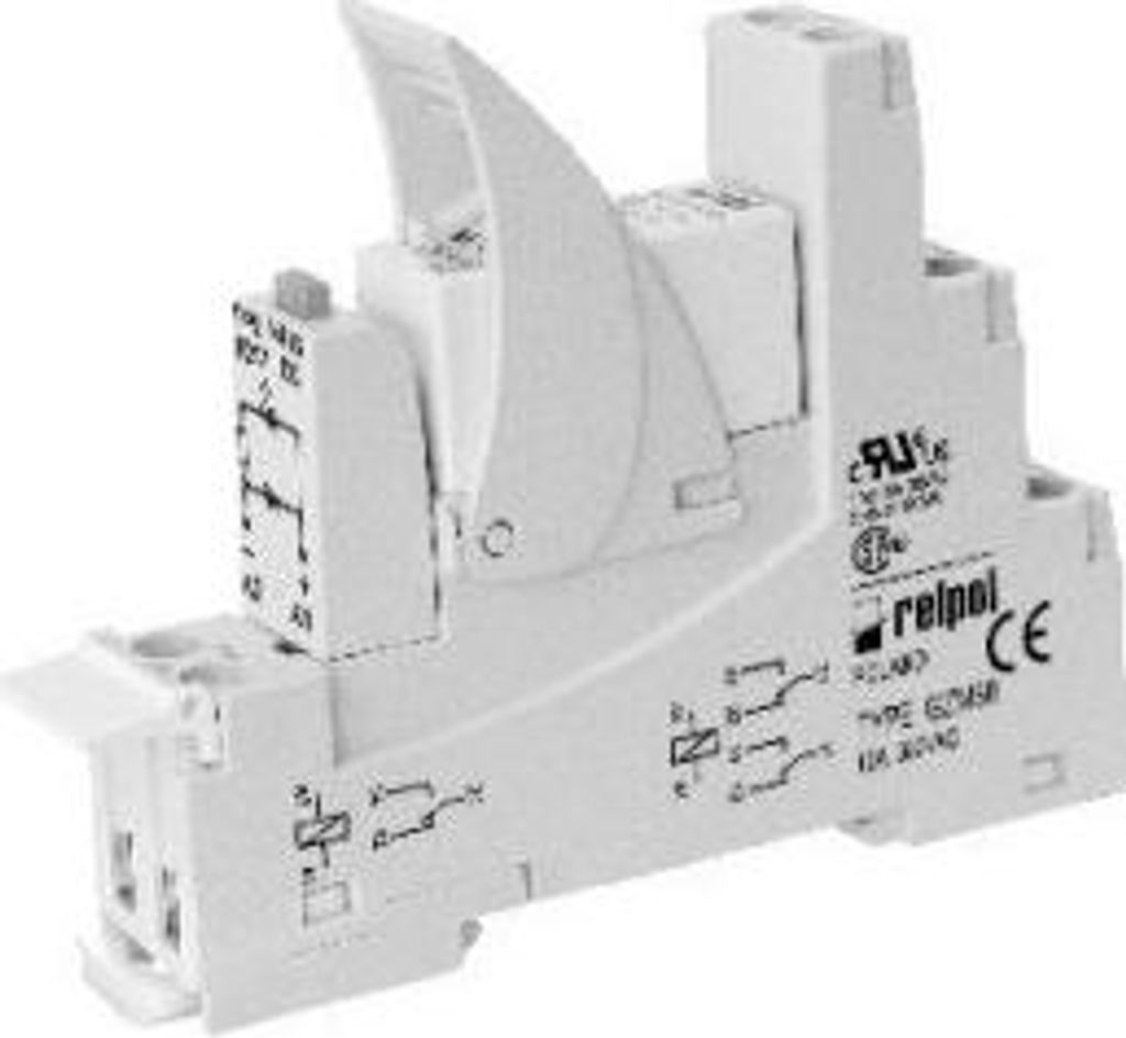 Schnittstellenrelais PI85-024DC-M41G-TS-2011, 1P-Kontakte, 24VDC-Stromversorgung, Laststrom 16A, Breite 15,5mm