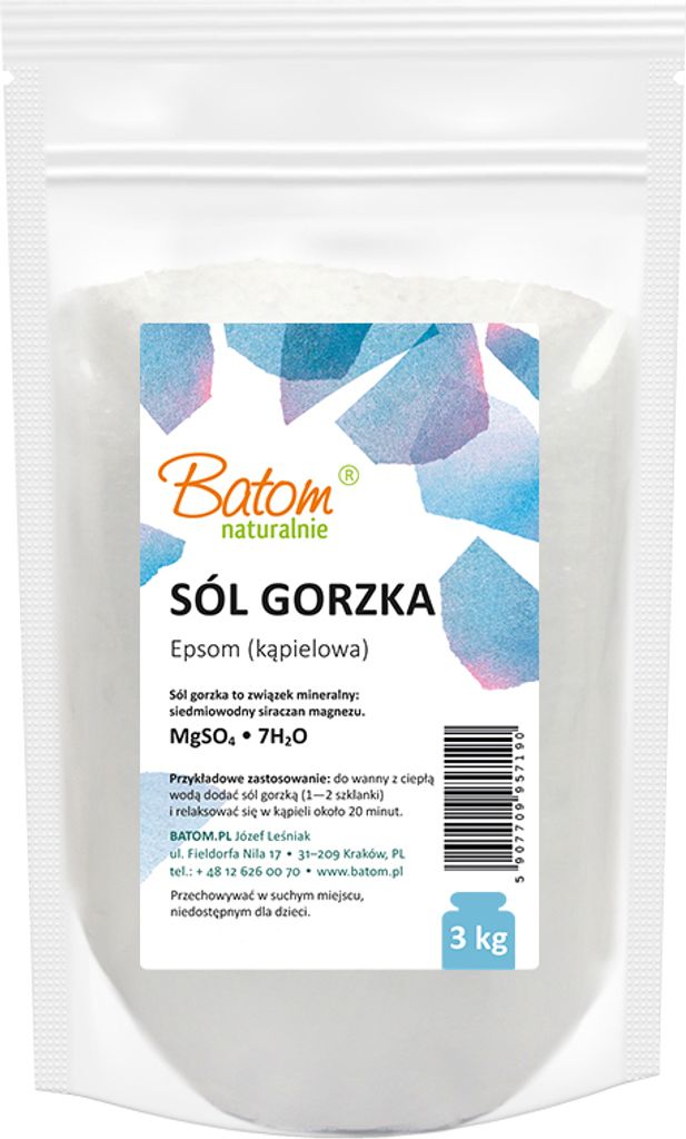 SÓL GORZKA EPSOM (KĄPIELOWA) 3 kg - BATOM
