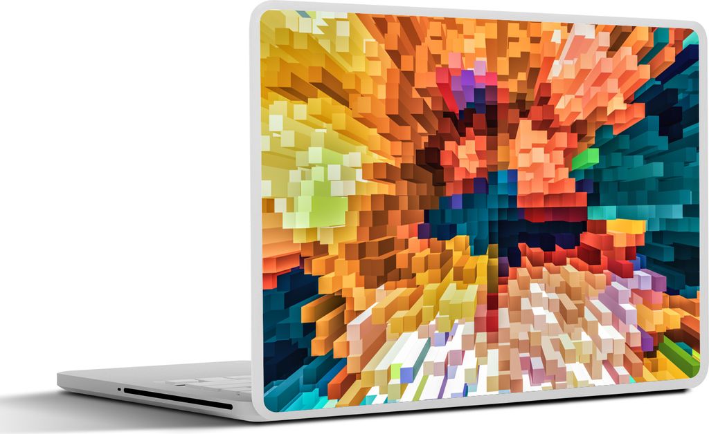 MuchoWow Laptop Aufkleber Sticker Cover Abstrakte Figur 30x21 cm - Sticker für Laptop - Selbstklebend