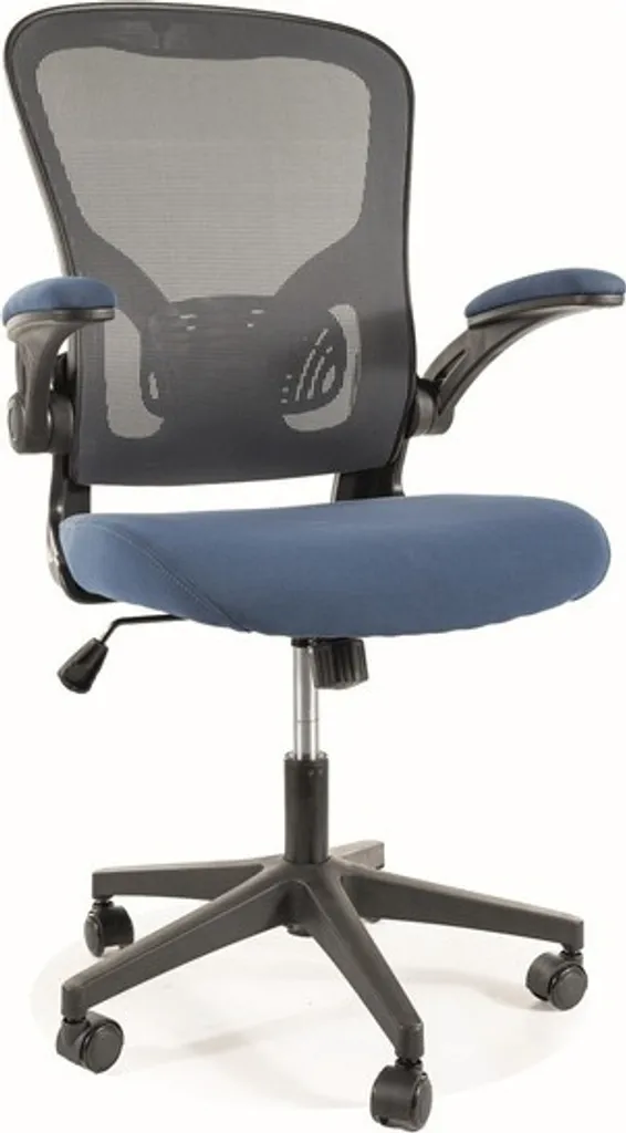 Sedia Girevole DALAL Grigio e Blu: Comfort Professionale per Ufficio