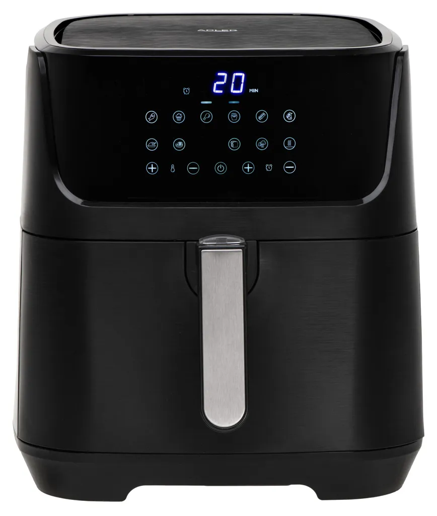 Friteuse sans Huile 5,5L Adler - Cuisson Saine et Rapide 2500W Noire