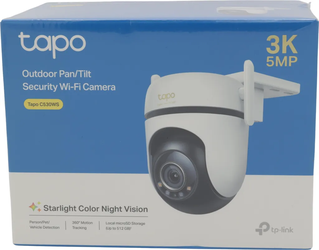 Caméra Tapo C530WS 2880 x 1620 pixels Détection IA Vision Nocturne Couleur