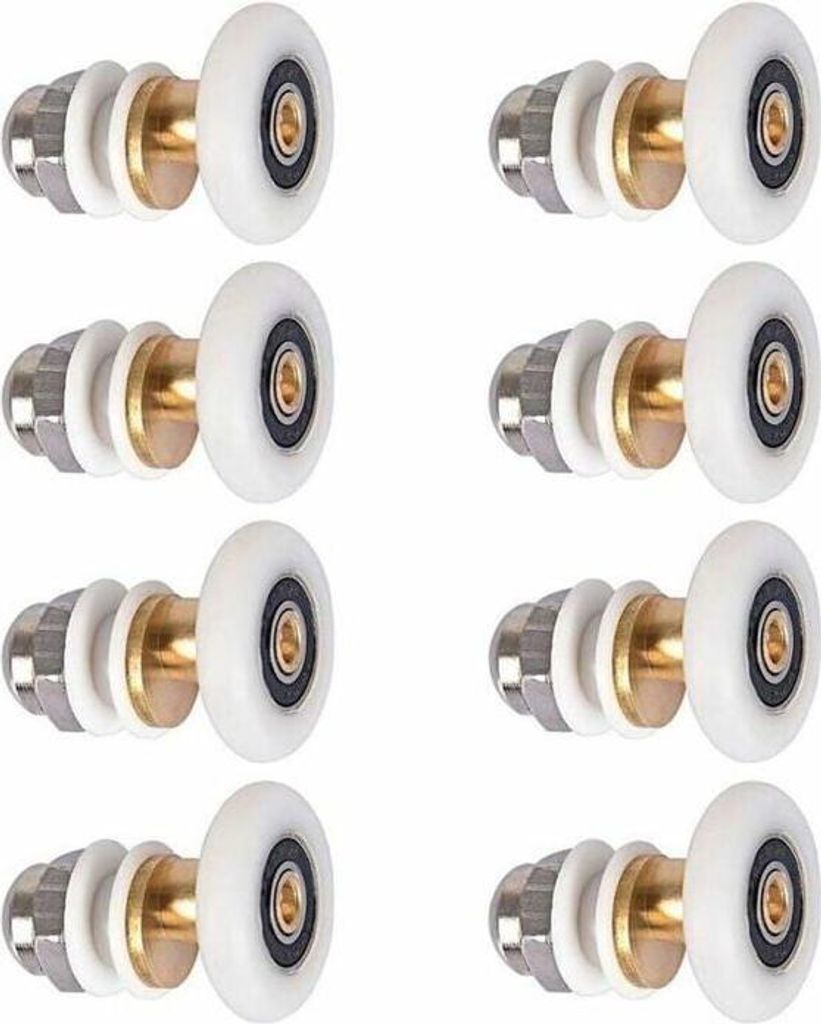 Duschkabinenrollen, 27-mm-Gleitrollen, Türrollen, Ersatzräder, 8 Stück für Duschkabinenrollen