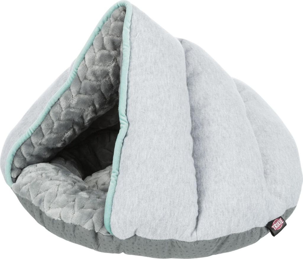 TRIXIE Junior Kuschelhöhle für Welpen - hellgrau/mint - 45 Produktbild 