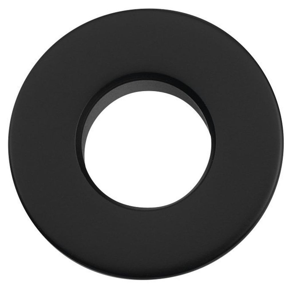 Sapho Metall-Überlaufabdeckung, 30 mm, Schwarz