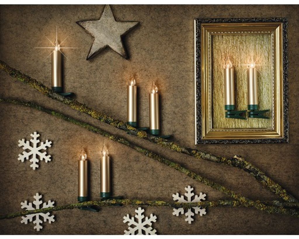 12er-Set kabellose Weihnachtsbaumkerze Krinner Lumix Produktbild 2