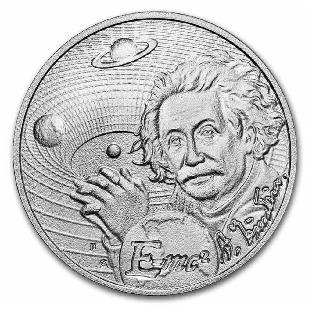 srebrna moneta 1 uncja Albert Einstein Inspiring Icons 2022 Zdjęcie produktu 