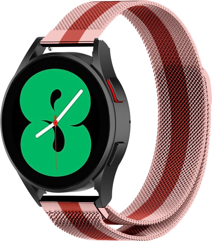 Strap-it Milanese Armband - Kompatibel mit Samsung Galaxy Watch 4 Armband 44mm Edelstahl Armband mit Magnetverschluss - Ersatzarmband - Hochwertige...