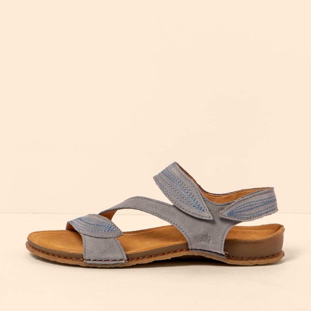 El Naturalista Sandalen Damen N5810 NOBUCK LAVADO DENIM/PANGLAO Farbe Blau