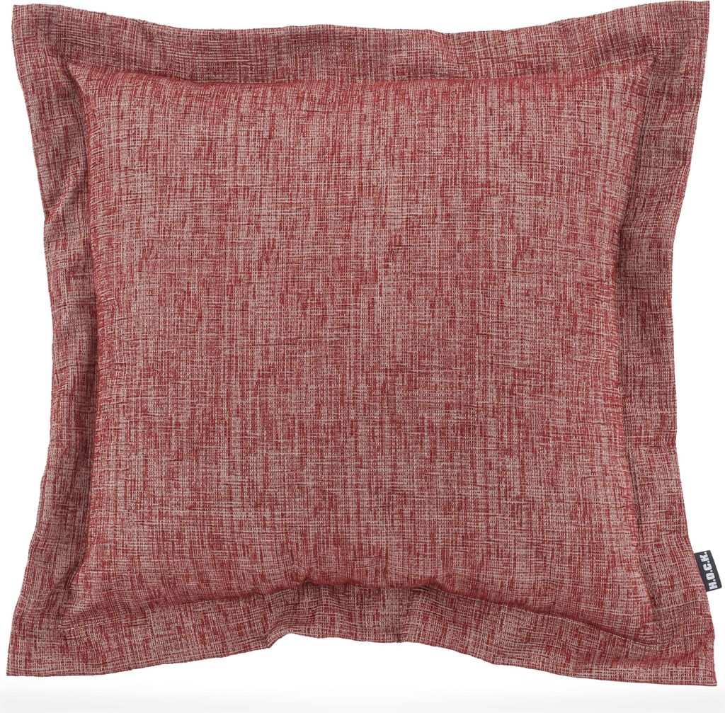 H.O.C.K. Addicted Dekokissen mit Stehsaum 50x50cm bordeaux - rot col. 09