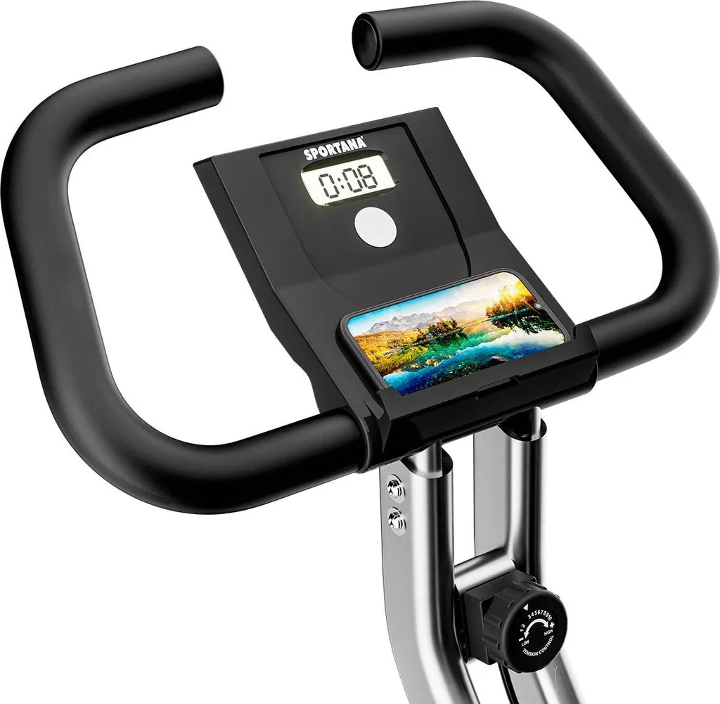 Vélo d'appartement pliable Fitness Pro avec résistance réglable 8 niveaux