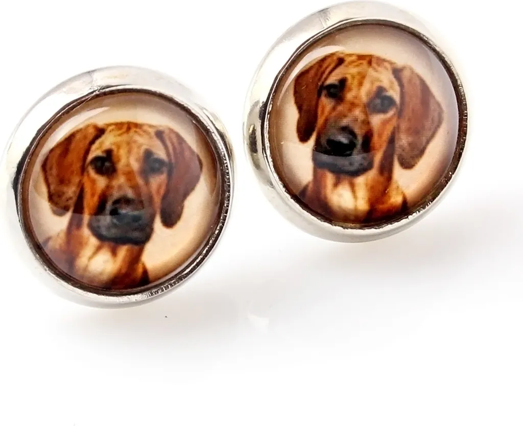 Orecchini Personalizzati Rhodesian Ridgeback - Regalo per Amanti Cani - 1