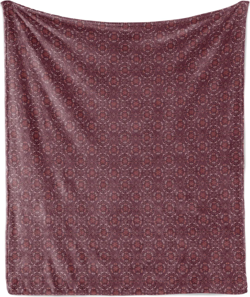 Coperta Flanella ABAKUHAUS 175x230 cm Viola - Stile Persiano Boho