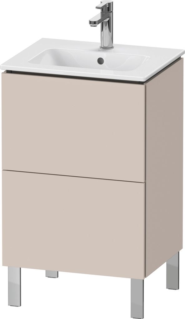 Duravit L-Cube Waschtischunterbau stehend Compact, 2 Auszüge, 520x704x421mm, LC667109191
