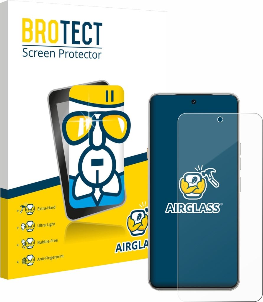 BROTECT Schutzglas für Tecno Camon 40 Premier Schutzfolie Panzer Folie Glas Display Schutz klar