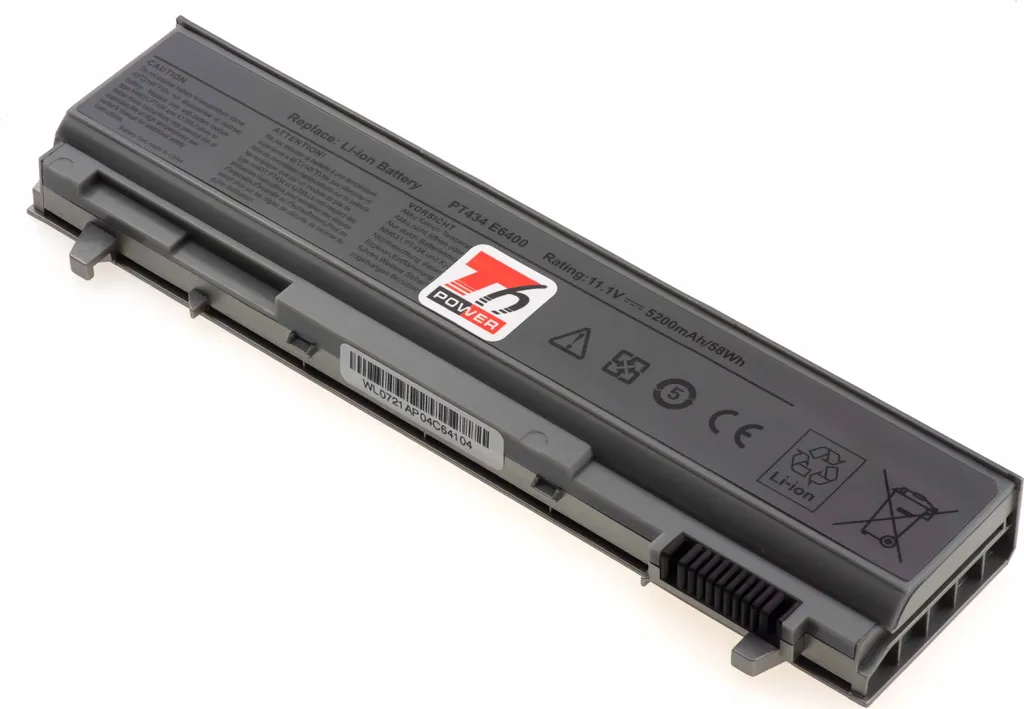 Batteria T6 Power Dell 312-0753 5200mAh 58Wh Grigio - Ricambio Professionale
