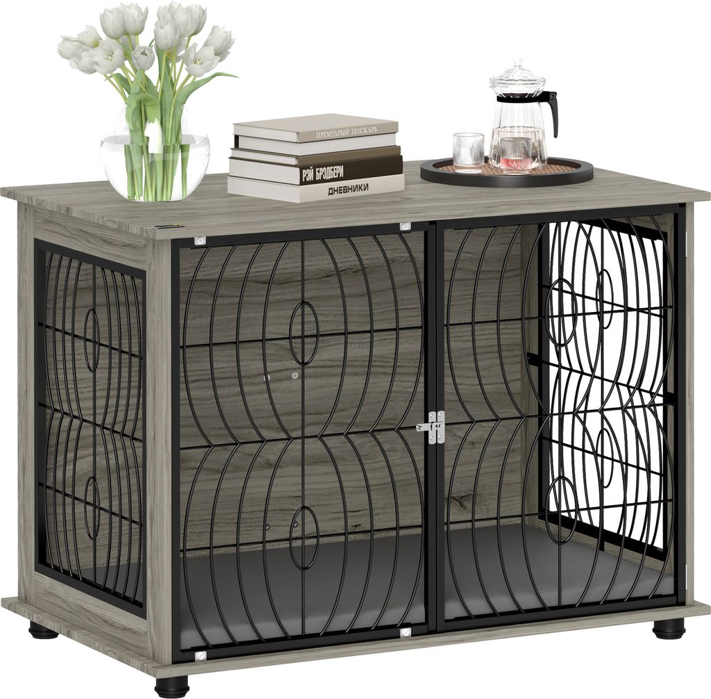 Cage pour chien PawHut pour la maison, niche pour chien, Image du produit 