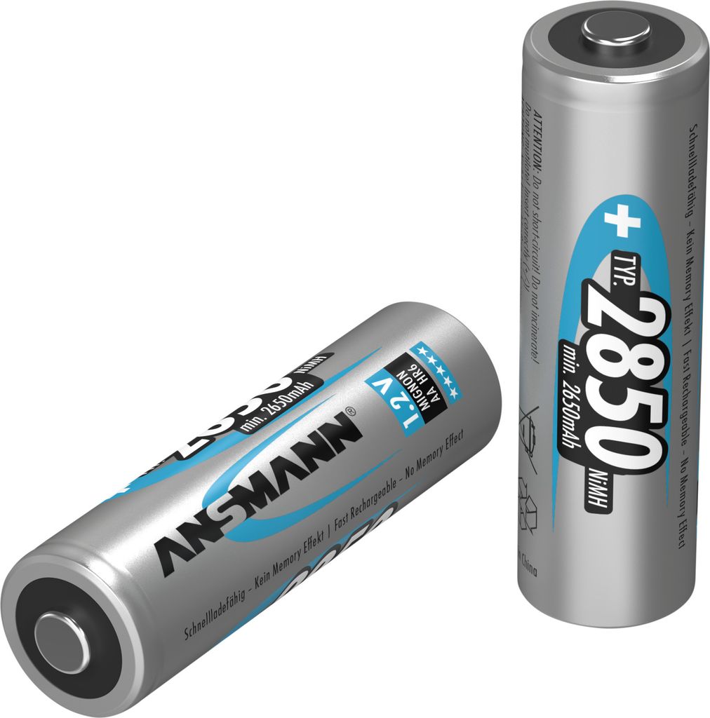 ANSMANN NiMH Akku Mignon AA Typ 2850 (min. 2650 mAh) 1er sammelverpackt
